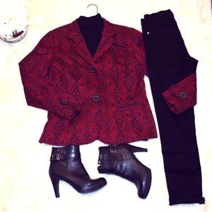 Coldwater Creek Wool Blend Blazer EUC! Sz 14